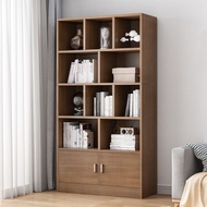 【various.my】Simple Bookshelf Wooden Cabinet Multi Compartment Storage Bookcase Multifunctional / Rak Buku Kabinet Kayu