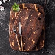 Factory Grid Cutting Board Acacia Wood In Stock Grid Cross-Border Splicing Solid Wood Kitchen Choppi