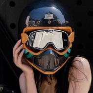 CYRIL CYRIL Carbon Fiber Helmet Motorcycle Retro Four Seasons Men Women Summer Motorcycle Ultra-Ligh