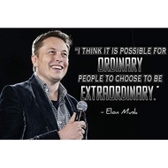 Elon Musk Poster Tesla Poster Spacex Poster Elon Musk Quote Poster Elon Musk Posters Poster Measures