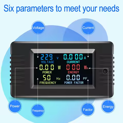 PZEM-020 AC 80~260V 0-10A 2200W multifunctional AC digital power detector voltage and current meter 