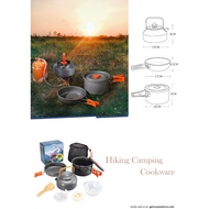 Designer Lifestyle 9 Pcs Outdoor Travel Hiking Camping Cookware 2-3 person (G11)