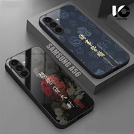 HP Casing SAMSUNG A56 Softcase SAMSUNG A56 Case Glossy Casing Shiny Glass Protector Mobile Phone Acc