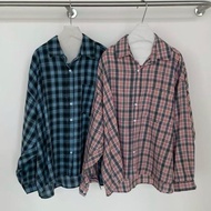 Special * 32wardrobe-Pocket Plaid Shirt 766p