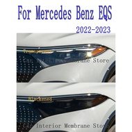 For Mercedes Benz EQS 2022-2023 Car Exterior Headlight Anti-scratch Front Lamp Tint TPU Protective F