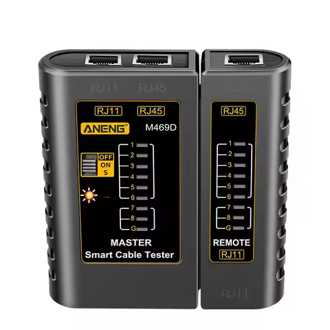 Ninth World Network Cable Tester, RJ45 Cable Lan Tester RJ45 RJ11 RJ12 CAT5 UTP LAN Cable Tester Net