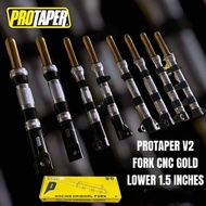 Protaper Fork Lay CNC Gold Y15/LC4S/LC5S/RS150 Pendek 1.5 Inci