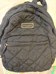 Marc Jacobs 黑色尼龍菱格背囊