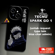 [AZORA] Markas 7 Flexible Rubber Softcase for TECNO SPARK GO 1/ Jujutsu Kaisen Anime Character Motif