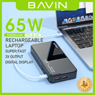 BAVIN PC036 20000mAh 65W PD & QC3.0 Fast Charging Powerbank w/ Type-C Input/Output & 2 USB Output Hi