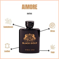☂ ✟ ✁ BRILLIANT.Q AIMORE BLACK GOLD AND BLUE HAS A LONG LASTING FRAGRANCE EAU DE PARFUME  ( 100ML )
