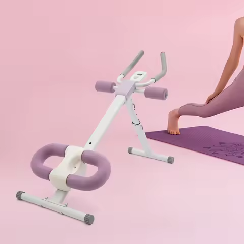 Abdominal Trainer Machine Core Trainer Adjustable Sit Up Bench Home Gym Foldable Fitness Equipment L