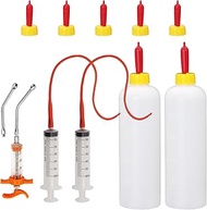 14PCS Lamb and Goat Kid Feeding Tube Kit Included 2 500ml Lamb Feeding Bottles 5 Milk 2 60ml Syringe