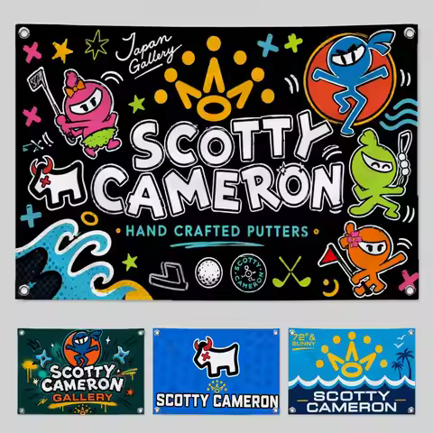 Brand Scotty Cameron Flags Home Yard & Garden Decor Banner - Indoor Outdoor Wall Hanging Flag