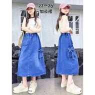 SJ KIDS/Wholesale/ 8818 girls jeans skirts/8-12 years/price per 5 pieces