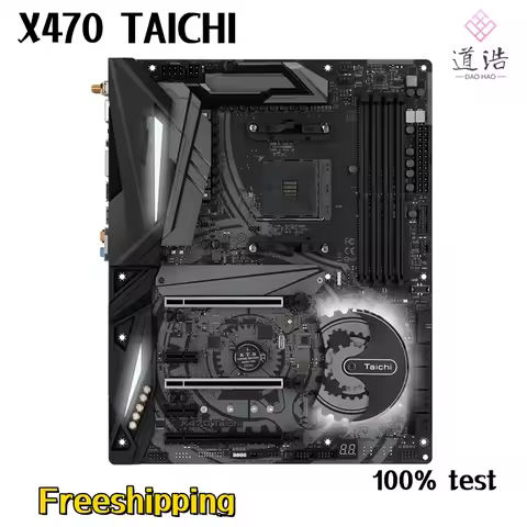 For Asrock X470 TAICHI Motherboard 64GB HDMI PCI-E3.0 M.2 Socket AM4 DDR4 ATX X470 Mainboard 100% Te