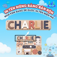 PRINT YOUR OWN NAME for your baby for FREE on a busy board, busy board - EDU TOYS IT01