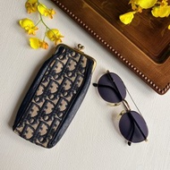 中古正品Christian Dior迪奧Oblique 老花收納包 眼鏡包墨鏡