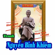 Worship painting of NGUYEN BELGIUM Khiem's long-lasting color statue model + beautiful bright photo 