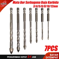 CASTA Mata Bor Eksentrik 4 Sisi Kepala Bergerigi Paduan Super Keras Tajam Cocok Untuk Marmer Keramik