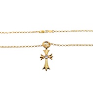 Best Sellers❤ Korean Version 80 Crow Heart 22k Gold-Plated Stone-Inlaid Letter Ring Cross Gold-Plate