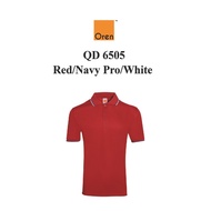 SUNBEAR.com.my Oren Sport QD6505 Red/Navy/White Q-Dry Microfiber Polo Cool Fit Polyester Jersey Coll