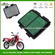 SALE Fit for 2014 - 2025 HONDA CRF250L CL500 REBEL 500 CMX500 Air Filter Intake Cleaner CRF250RL CRL