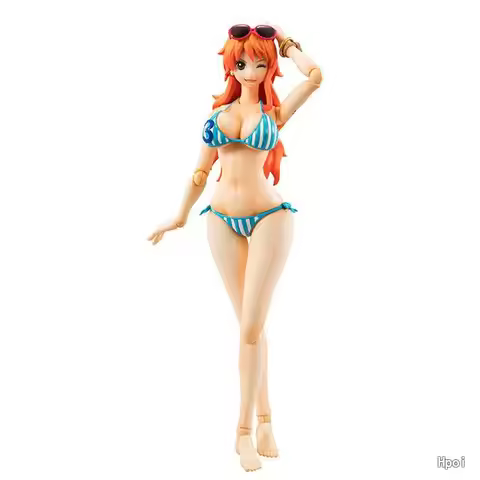 In Stock MegaHouse Variable Action Heroes ONE PIECE Nami Summer Vacation Carnival Anime Figures Mode