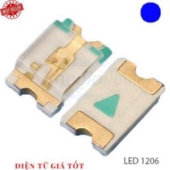 [50 Pieces]- Blue LED 1206 Transparent SMD Stickers
