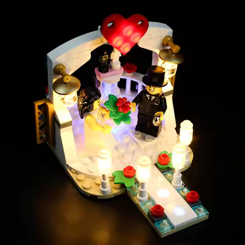 Led Light Kit for LEGO Wedding Favor Set 2018 40197 Building Blocks