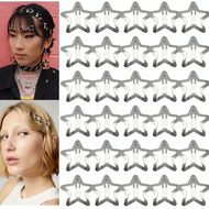 20 Women's Silver Star Tic Tac Clips Y2K Grunge Hairstyle Accessories  20 Klip Rambut Bintang Perak 