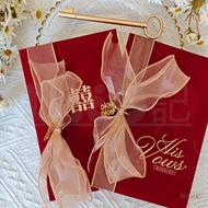 [Simple Chinese Style High-End Vow Card] Fresh Declaration Marriage Book Give Lecture Wedding Niche 