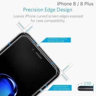 iPhone 8 Plus 5.5 吋高清半屏鋼化防爆玻璃保護貼 9H Hardness Clear HD Tempered Glass Screen Protector For Apple ( 包除塵淸㓗套裝 With Cleaning Screen Set ) Transparent