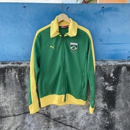Jacket Tracktop Brazil Original Green Yellow - size M