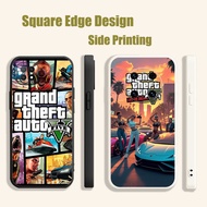 Casing For OPPO Reno6 Reno 7 7z 5K A16E A16K A94 Grand Theft Auto V Games BOK03 Phone Case Square Ed