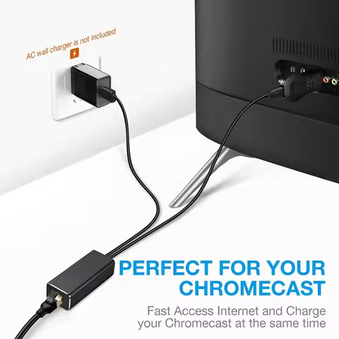 Mini Small Ethernet Adapter for Amazon Fire TV Stick Google Home Chromecast Ultra 2 1 Household Comp