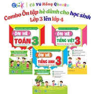 Books - Summer Review Combo For 3rd grade students going to 4th grade - Math, Vietnamese and English