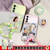 [Summer Dressing Essentials] DIMOO Magnetic Phone Case Apple 17 Trendy Dressing Mirror Premium Carto