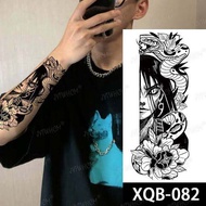 XQB 082 Seni Tato Temporer Tahan Air Lama - Fake Tattoo - Tato Custom 3D Manusia Ular Orochimaru Nar