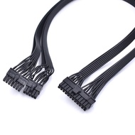 14 Pin+10 Pin to ATX 24 Pin motherboard PSU Power Sleeved Cable for Corsair HX750i/HX850i/HX1000i/HX