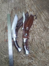Pisau Kukri Baja Per Beranak Sarung kulit Fixed-Blade Knives untuk outdoor activities home repair er