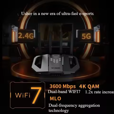 2026NEW WiFi7 TUF GAMING BE6500 Gaming Router Ai Router Home WiFi Random Group Routing BE3600，HyperF