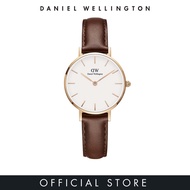 [2 Years Warranty] Daniel Wellington
 Petite St Mawes White Watch 28/32mm - Rose Gold - Leather stra