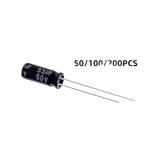 50-200PCS 33uF 50V 5x11MM 50V33uF 5*11mm 50V33UF Aluminum Electrolytic capacitor Brand New In Stock