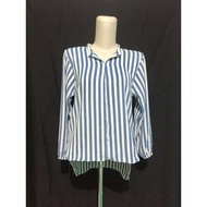 Latest women's tops & blouses/AILEEN BLOUSE/ Modern striped blouse with striped material