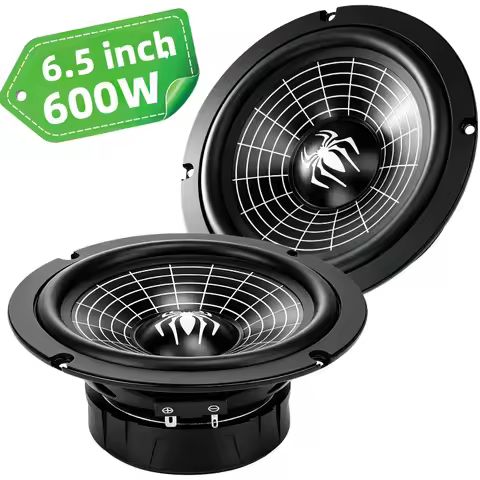 2pcs 6.5 Inch Car Speakers 600W Aluminum Cones Midrange Bass Speaker Universal 4 Ohm Subwoofer For C