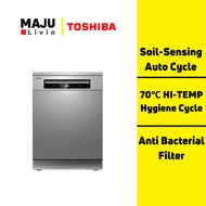 TOSHIBA Free Standing 14 Places Settings Dishwasher DW-14F1(S)-MY