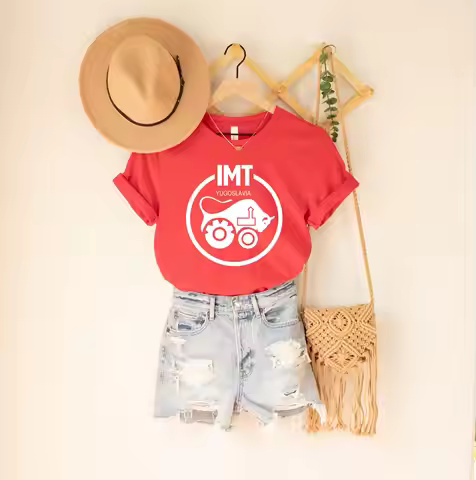 Imt T Shirt Belgrade Yugoslavia Yugo Farmers Serbian Tractor Retro Apparel ex yu
