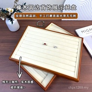 Display Ready Stock Storage Jewelry Pendant Jewelry Tray Hanging Tray Jade Solid Wood Tray Jewelry R