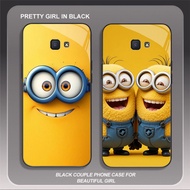 HW-6 Charming Minions Glass KACA Casing for Samsung Note FE J4 S24 S25 J7 J6 Core 9 Prime Pro Plus U